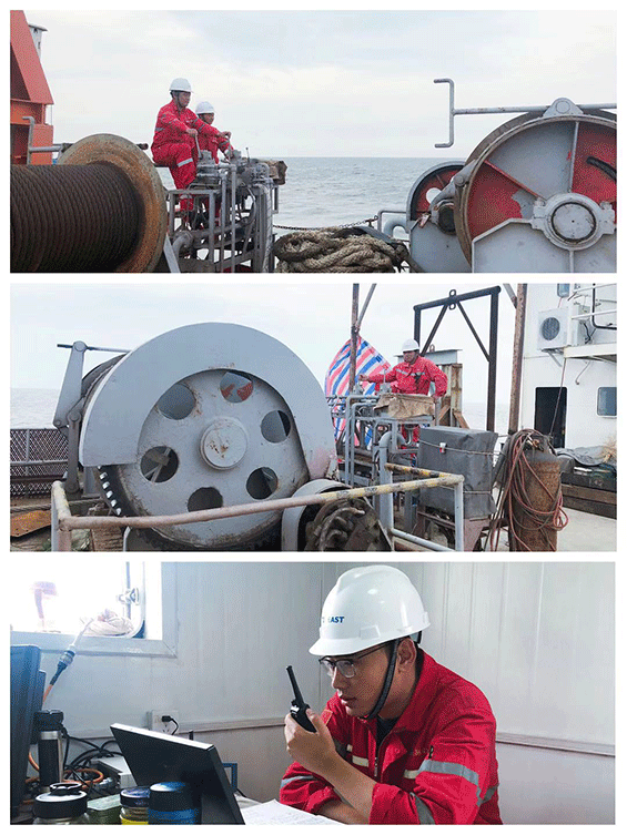 我司總經理視察及慰問月東油田海底（dǐ）電纜（lǎn）裸露治理項目（mù）施工現場