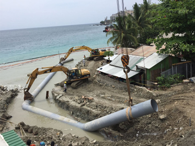 菲律賓海上取排水管線項目（2017-2018年--江蘇電建（jiàn））