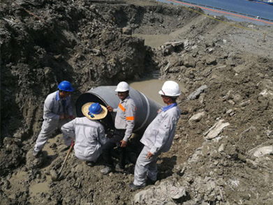 菲律賓海上取排水管線項目（2017-2018年--江蘇電建）