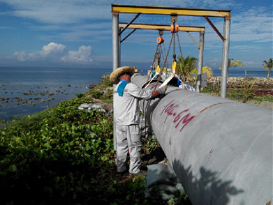 菲律賓海上（shàng）取排水管線項目（2017-2018年--江蘇電建）