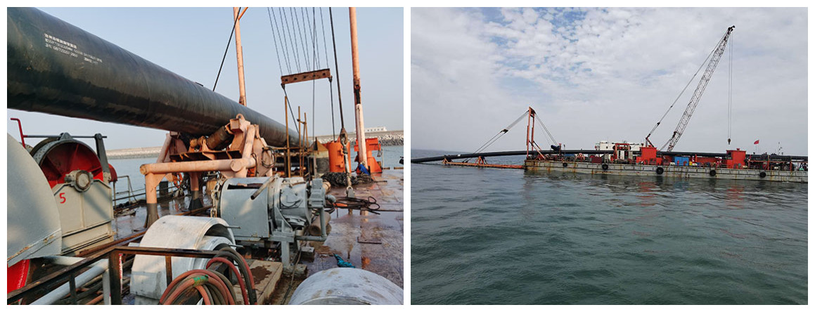 曹妃甸工業區入海排汙口工程項目（mù）正在進行（háng）中