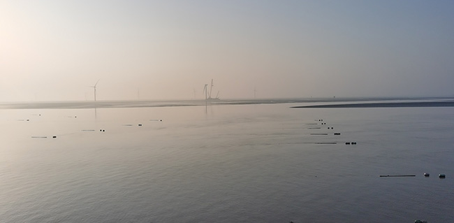 國華竹根沙H1＃海上風電場項目現場勘察