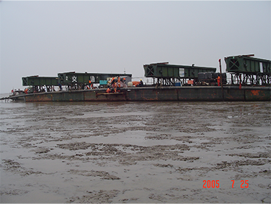 遼河油田海南8海底管線鋪設項目（2005年--中石油）