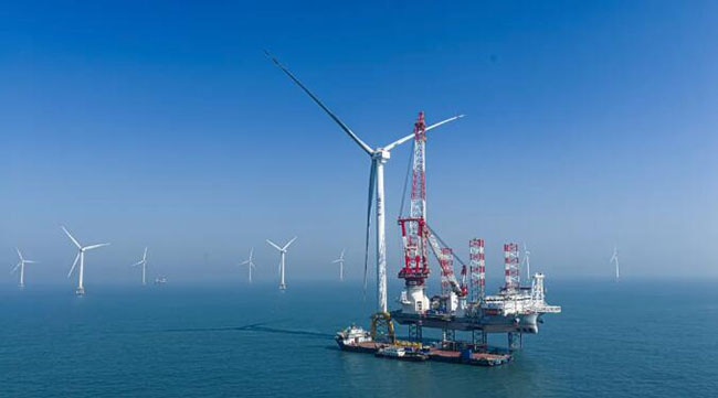 全球首台20兆瓦海上風電機（jī）組完成吊裝