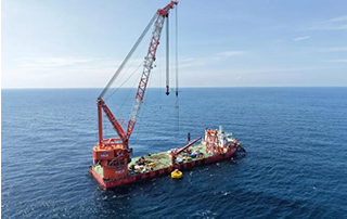 陽江漂浮式（shì）海上風電項目（mù）完成全部吸力（lì）錨沉貫施工