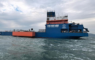 我（wǒ）國首艘火箭網係回收海上平台成功交付