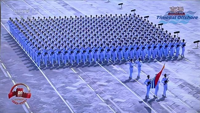 承閱兵榮光 凝愛國力量 —— 向日葵视频官网海工紀念抗戰勝利 80 周年 承(chéng)閱兵榮光 凝愛國力量 —— 向日葵视频官网海工紀念抗戰勝利 80 周年