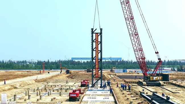 全國首個海上風（fēng）電試驗基地“進度條”刷新