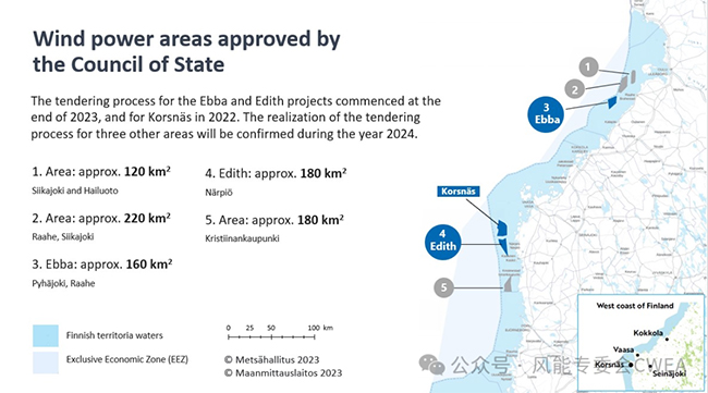 1.3-2.5GW！芬蘭建設首個大型海上風電項目