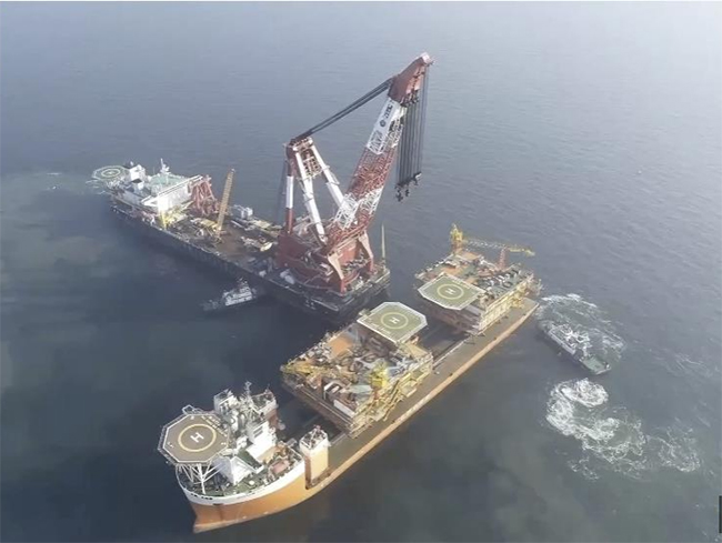 我國最大規模海上油田群（qún）岸電工程項（xiàng）目全麵竣工