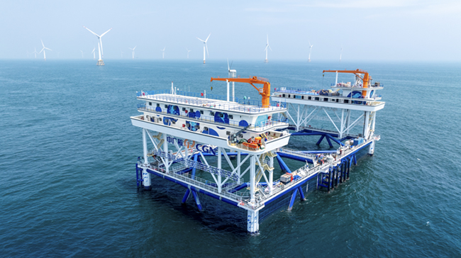 中廣核“伏羲一號”獲（huò）中國船級社（CCS）頒發國內首份風漁（yú）融合網箱平（píng）台（tái）入級證書