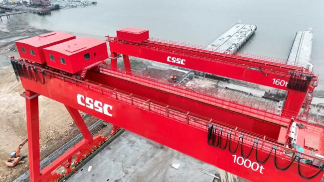 中船科技象山大型海上風電裝備（bèi）產業園（yuán）配套（tào）碼頭建（jiàn）成